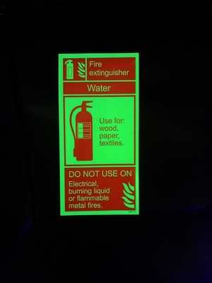 Eco-Solvent / UV Printable Photoluminescent Adhesive Vinyl Luminescent Sheet / Tape Glow In Dark Film 4 Hours