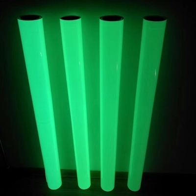 Eco-Solvent / UV Printable Photoluminescent Adhesive Vinyl Luminescent Sheet / Tape Glow In Dark Film 4 Hours
