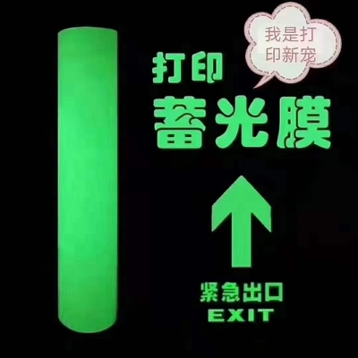 PVC 소재 2-12시간 어두운 비닐 테이프에 있는 인쇄 가능한 광선 출구 sigr를 위한 Photoluminescent 비닐은 표시, 화재 Saf를 경고합니다