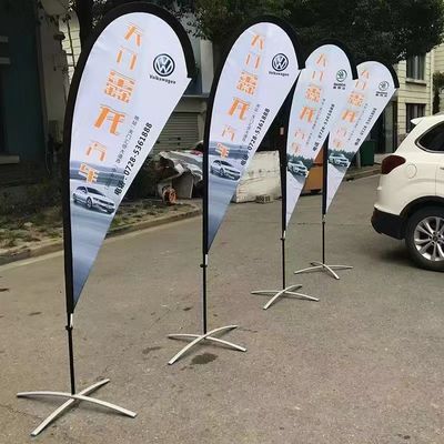 White Polyester Satin Flag Fabric 110GSM for Direct Sublimation Printing For Advertising Teardrop Banner Swooper Flag