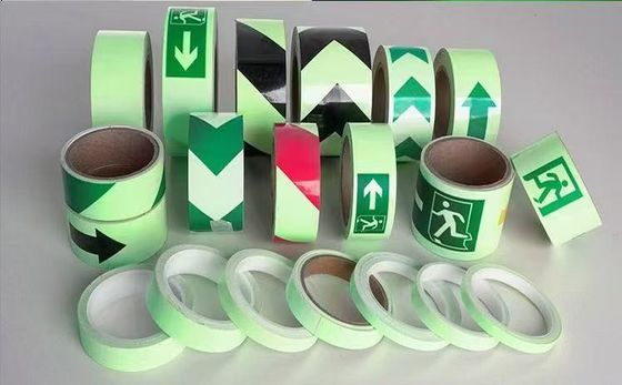 온도 범위 -40 ~ 80 섭씨 비닐 반사 스티커 (노란색 녹색/녹색)