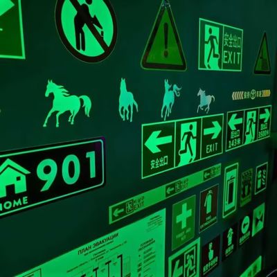 비상 출구 지침 안전 표시 표지판을 위한 반사 비닐 240mic