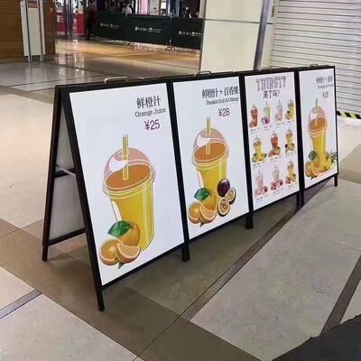 Double-Sided metal A-Frame 60cm x 90cm Poster Stand Sandwich Board for Sidewalks